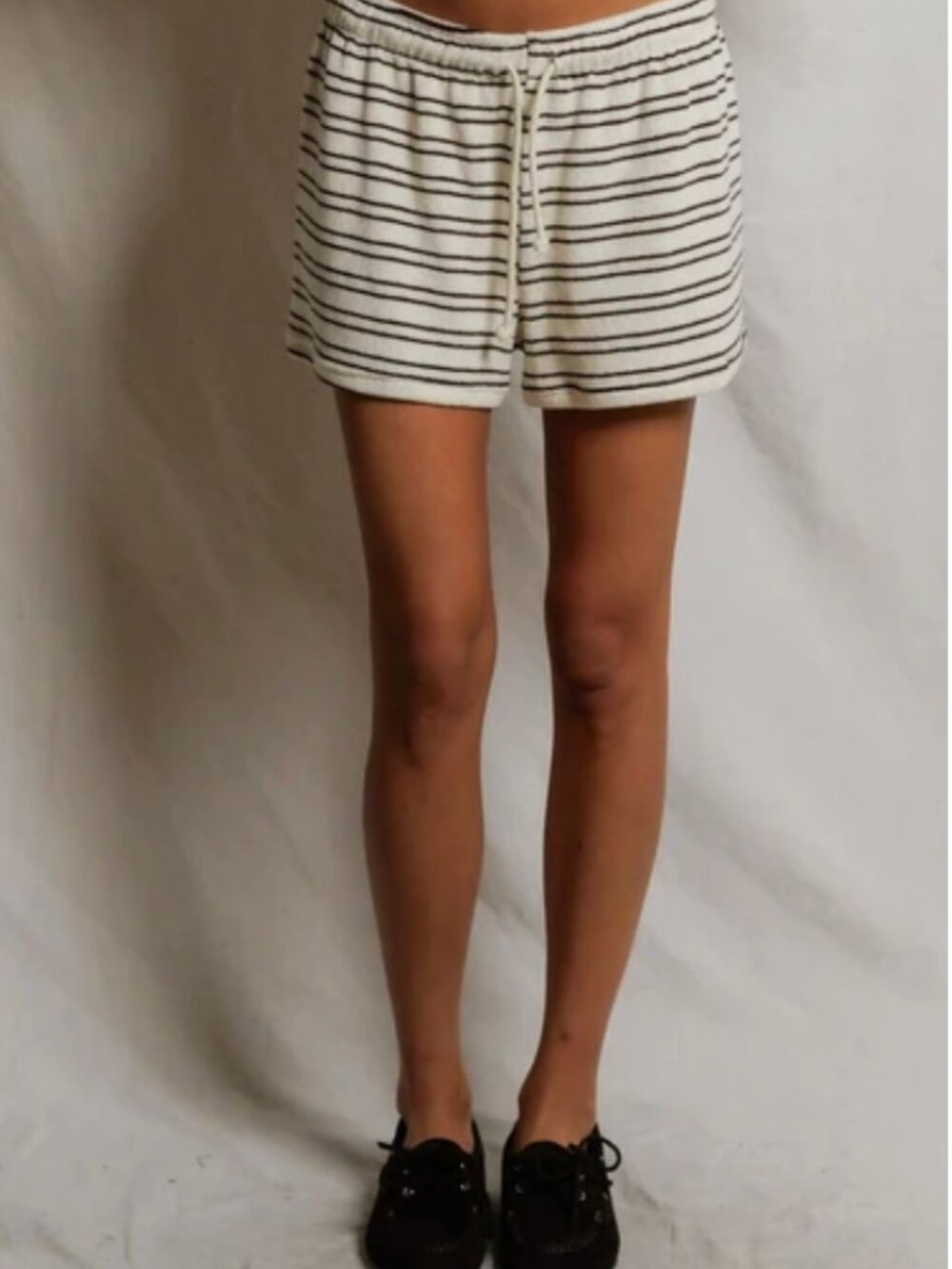 NWT Perfect White Tee Terry Striped Set, sz S - Picture 3 of 9